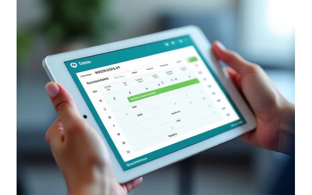 Calendario digital mostrando disponibilidad de citas para consultas financieras