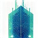 Icono de plataforma de criptomonedas o blockchain