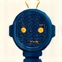 Icono estilizado de un robot financiero o 'robo-advisor'
